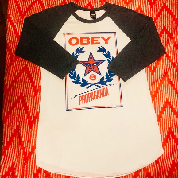 Obey Tops - NWOT Obey Baseball Tee Obey Tops - NWOT Obey Baseball Tee